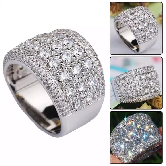 🌟Gorgeous Brilliant Sterling Silver Ring - Picture 5 of 5